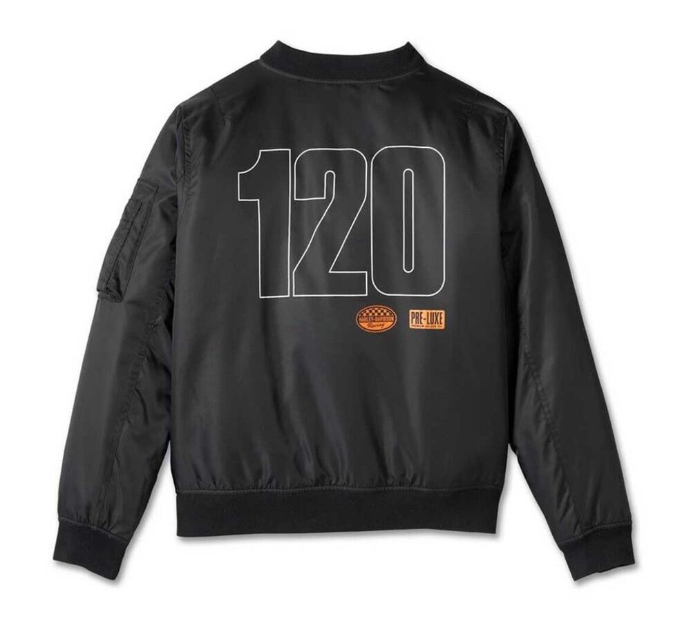 Harley-Davidson 120th Anniversary Black Bomber Jacket Womens 2XL